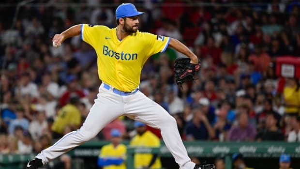 Boston Red Sox pitcher Kyle Barraclough